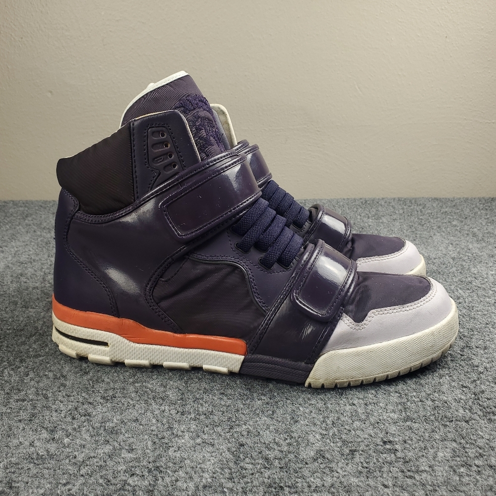 Diesel Im Pression Purple Strap Sneakers Mens 9.5 Rare Y2K High Tops Archive